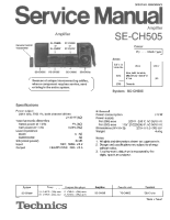 Technics - SECH-505 - Service manual 
